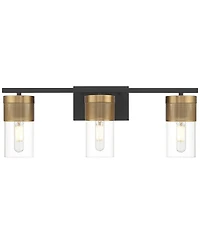 Possini Euro Design Berlin 23 1/2" High Modern 3 Light Bathroom Vanity Wall Lamp Light Fixture Mount Hardwired