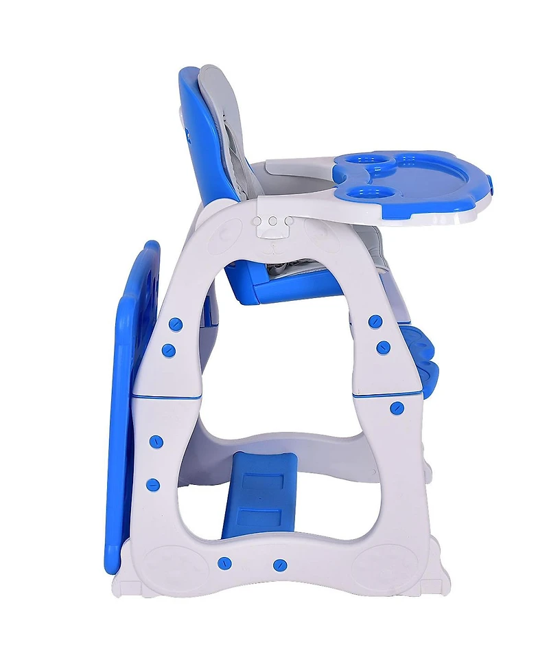 Sugift 3 in 1 Infant Table and Chair Set Baby High Chair