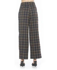 Alexia Admor Women's Elodie Plaid Wide Leg Pants