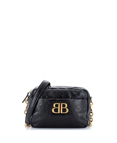 Pre-Owned Balenciaga Xs Monaco Camera Bag Leather