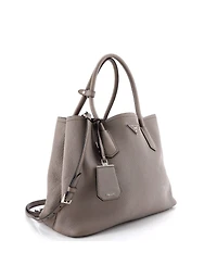 Pre-Owned Prada Large Cuir Double Tote Saffiano Leather