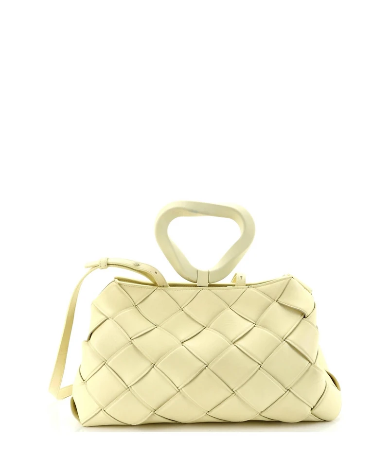 Pre-Owned Bottega Veneta Grasp Top Handle Bag Maxi Intrecciato Leather