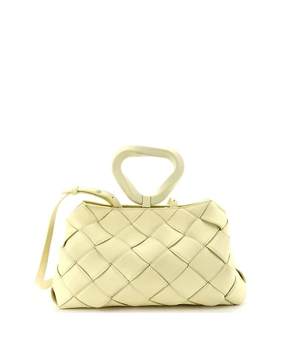 Pre-Owned Bottega Veneta Grasp Top Handle Bag Maxi Intrecciato Leather