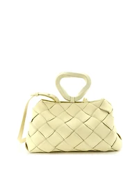 Pre-Owned Bottega Veneta Grasp Top Handle Bag Maxi Intrecciato Leather