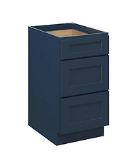 Boyel Living 18 3 Drawer Base Cabinet with Full Overlay Hdf Fronts and Dovetail Drawers Shaker