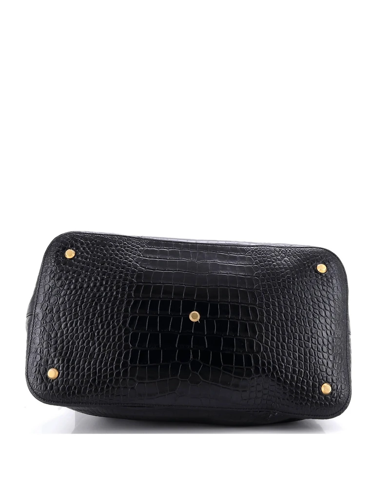 Pre-Owned Balenciaga Large Ville Bag Embossed Leather