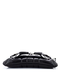 Pre-Owned Gucci Horsebit Chain Shoulder Bag Vertical Quilted Leather