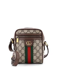 Pre-Owned Gucci Mini Ophidia Messenger Bag Gg Coated Canvas