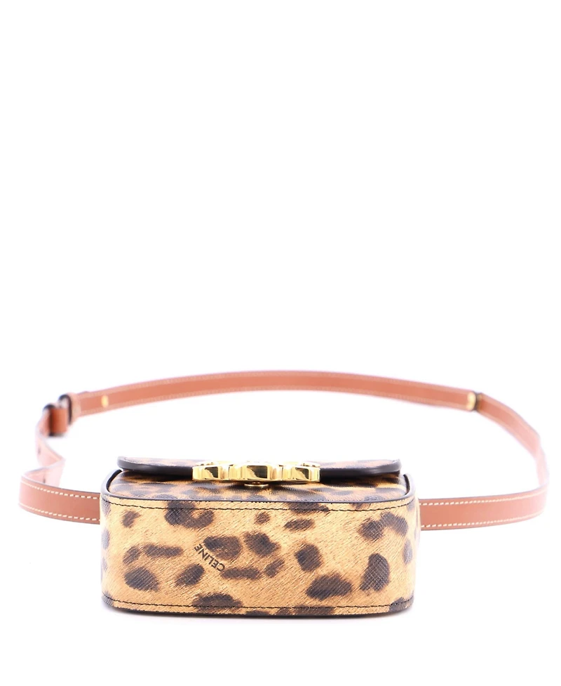 Pre-Owned Celine Mini Claude Shoulder Bag Printed Coated Canvas