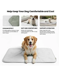 Aronkl Pet Cooling Mat for Dogs and Cats Soft Breathable Washable Non-slip Crate Pad Summer Chill Bed