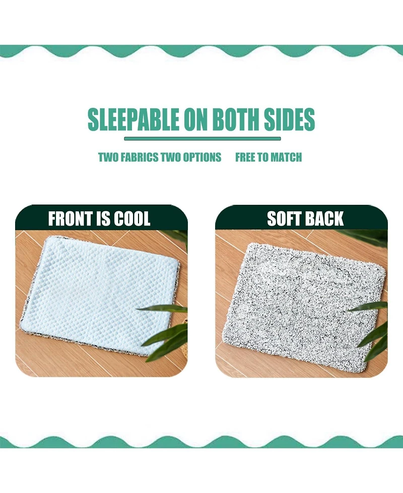 Aronkl 2 in 1 Self Warming Cooling Pet Mat Machine Washable Portable for Cats Dogs All Seasons