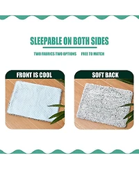 Aronkl 2 in 1 Self Warming Cooling Pet Mat Machine Washable Portable for Cats Dogs All Seasons