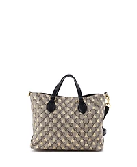 Pre-Owned Gucci Small Convertible Soft Tote Printed Gg Coated Canvas