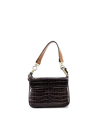 Pre-Owned Chloe Small C Double Carry Bag Embossed Leather