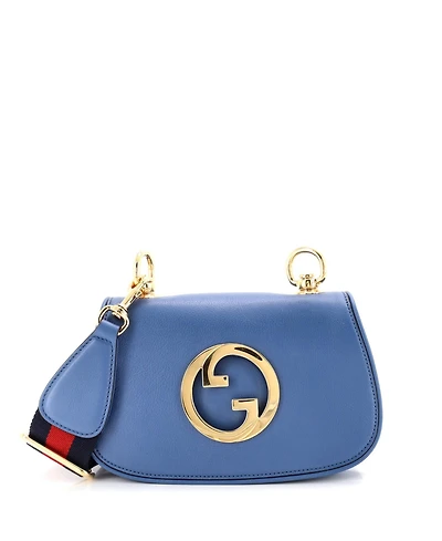Pre-Owned Gucci Mini Blondie Nm Flap Bag Leather