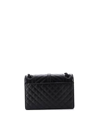 Pre-Owned Saint Laurent Medium Classic Monogram Envelope Satchel Mixed Matelasse Leather