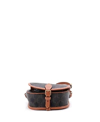Pre-Owned Celine Folco Bag Triomphe Coated Canvas