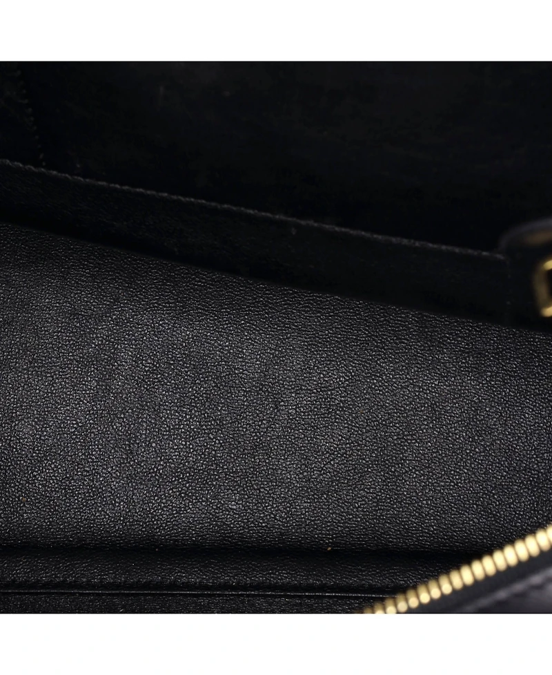 Pre-Owned Celine Medium Trapeze Bag Leather and Felt