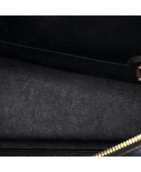 Pre-Owned Celine Medium Trapeze Bag Leather and Felt