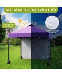 gaomon 10x10 Pop Up Canopy with Sidewalls for Outdoor