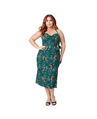 Unique Vintage Plus Leilani Sleeveless Sarong Dress