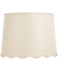 Springcrest Mylie Cream Scallop Drum Shade 13x15x11x11