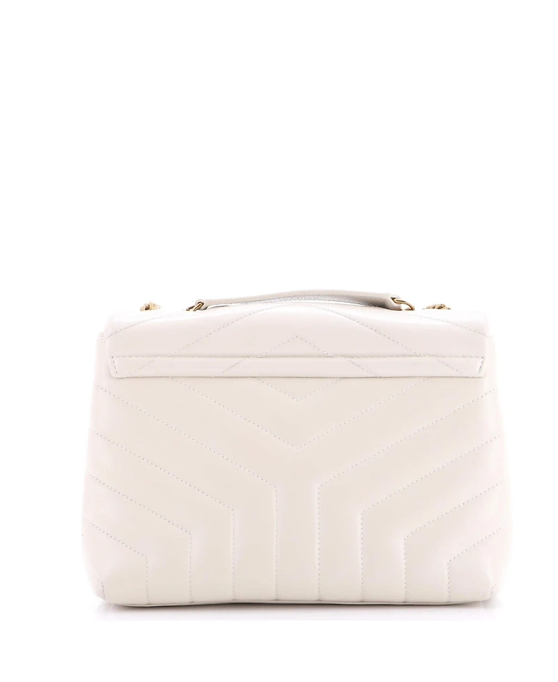 Pre-Owned Saint Laurent Small Loulou Shoulder Bag Matelasse Chevron Leather