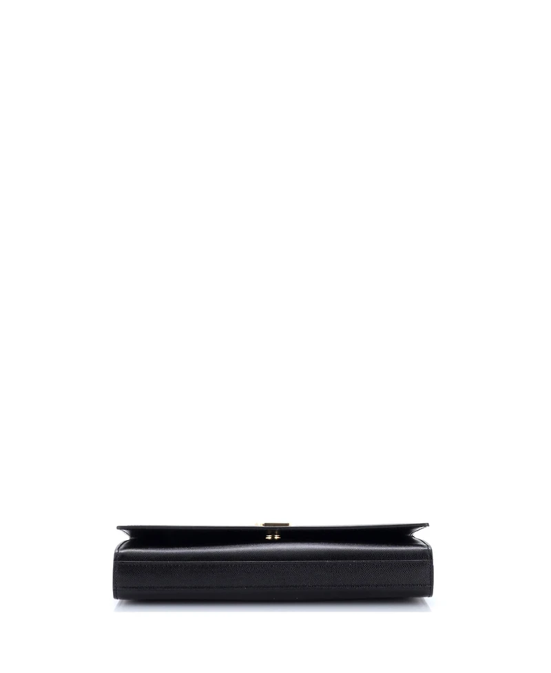 Pre-Owned Saint Laurent Long Classic Monogram Clutch Leather