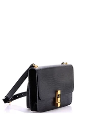 Pre-Owned Saint Laurent Medium Carre Satchel Embossed Leather