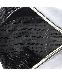 Pre-Owned Prada Small Triangle Logo Zip Crossbody Bag Saffiano Leather
