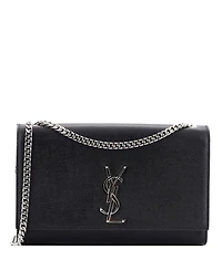 Pre-Owned Saint Laurent Medium Classic Monogram Crossbody Bag Grainy Leather