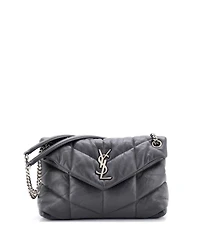 Pre-Owned Saint Laurent Small Loulou Puffer Shoulder Bag Quilted Leather