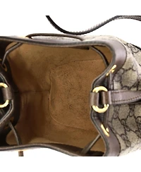 Pre-Owned Gucci Mini Ophidia Bucket Bag Gg Coated Canvas