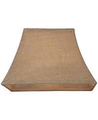 Springcrest Set of 2 Rectangular Lamp Shades Medium 8" Wide x 5" Deep at Top 14" Wide x 11" Deep at Bottom 10" Slant Spider Harp Finial