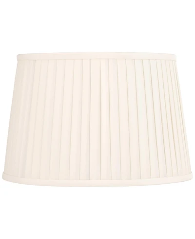 Springcrest Mapo 14" Top x 17" Bottom x 11" High x 11" Slant Lamp Shade Replacement Drum Softback Washer Harp Finial