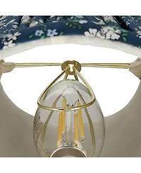 Springcrest 3 1/2" Top x 6" Bottom x 5" High x 5" Slant Print Lamp Shade Replacement Set of 4Floral Clip On Candelabra