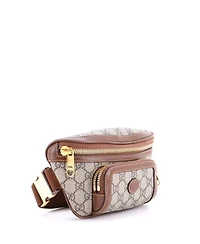 Pre-Owned Gucci Large Interlocking G Patch Belt Bag Gg Coated Canvas