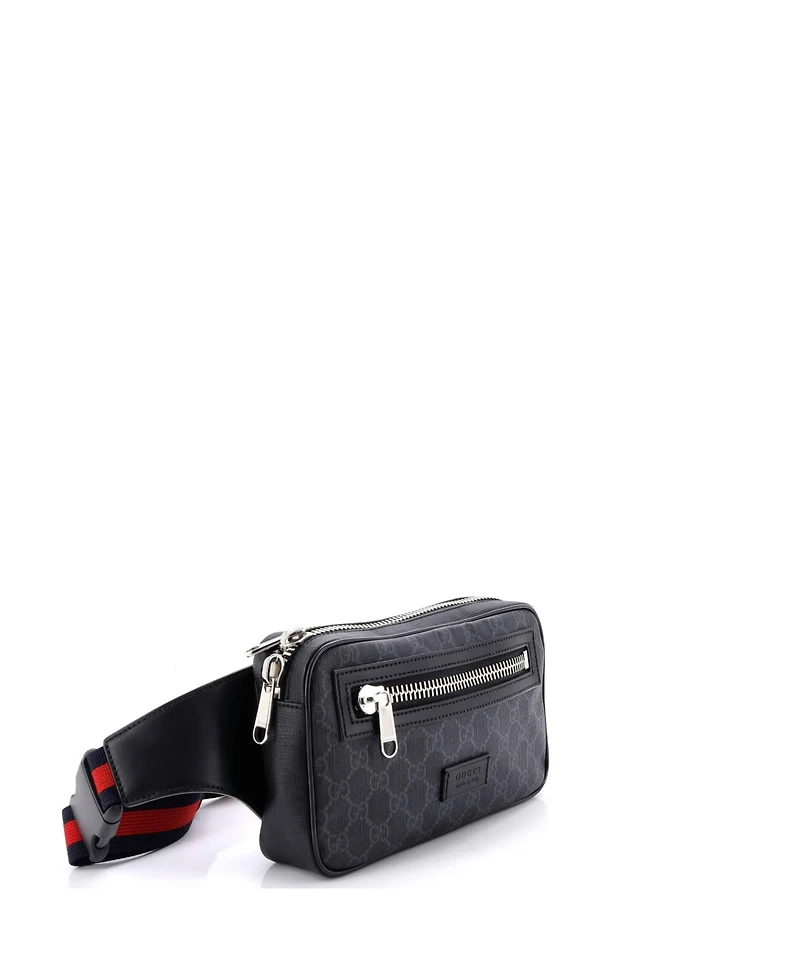 Pre-Owned Gucci Small Soft Zip Belt Bag Gg Coated Canvas