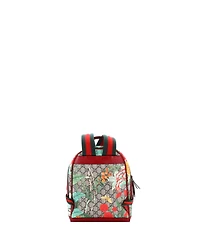 Pre-Owned Gucci Small Zip Pocket Backpack Tian Print Gg Coated Canvas