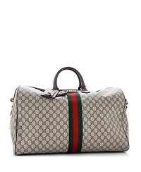 Pre-Owned Gucci Large Ophidia Convertible Boston Bag Gg Coated Canvas