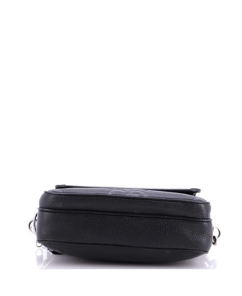 Pre-Owned Gucci Small Front Pocket Crossbody Messenger Jumbo Gg Embossed Leather