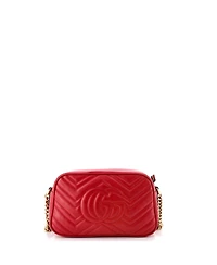 Pre-Owned Gucci Small Gg Marmont Shoulder Bag Matelasse Leather