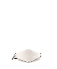 Pre-Owned Prada Mini Triangle Logo Zip Crossbody Bag Embossed Leather