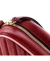 Pre-Owned Gucci Small Gg Marmont Shoulder Bag Diagonal Quilted Leather