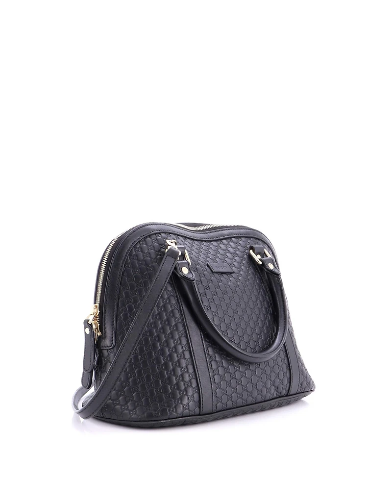 Pre-Owned Gucci Medium Convertible Dome Satchel Microguccissima Leather