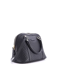 Pre-Owned Gucci Medium Convertible Dome Satchel Microguccissima Leather