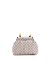 Pre-Owned Gucci Large Courrier Soft Backpack Gg Coated Canvas