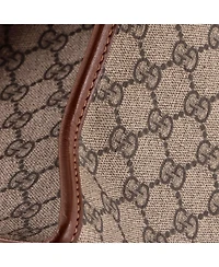 Pre-Owned Gucci Large Fake/Not Convertible Open Tote Printed Gg Coated Canvas