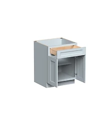 Boyel Living Standard Base Cabinet with Full Overlay Hdf Door and Dovetail Drawer