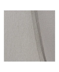 Springcrest Collection Set of 2 Square Lamp Shades Pewter Small 5.25" Top x 10" Bottom x 9.5 High Spider with Replacement Harp and Finial Fitting